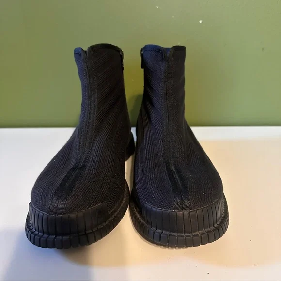 Camper Pix Tencel Zip Ankle Boot Bootie - Black -  Size 40 US 9 - Picture 2 of 5